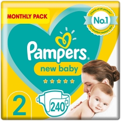 Pampers 2 (4-8kg) New Baby 240vnt.