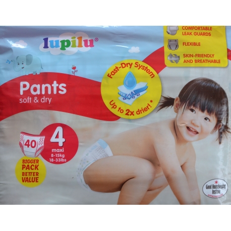 Lupilu Pants 4 (8-15kg) 40vnt.