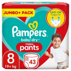 Pampers Pants 8 (19+kg) 43vnt.