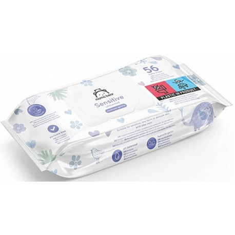 Drėgnos servetėlės Mama Bear Sensitive, 56vnt.
