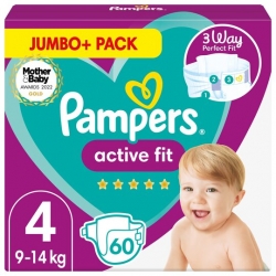 Pampers Active Fit 4 (9-14kg) 60vnt.