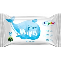 Lupilu Pure Extra Sensitive, 60vnt.