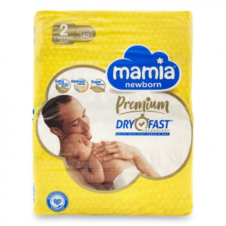 Mamia 2 (3-6kg) 60vnt.