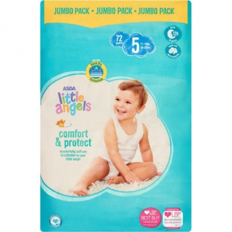 Little Angel Comfort & Protect 5 (11-16Kg) 72vnt.