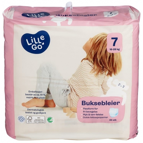 Lille Go Pants 7 (16-26kg) 32vnt.