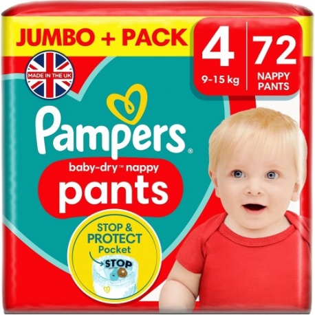 Pampers Pants 4 (9-15kg) 72vnt.