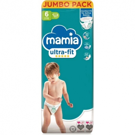 Mamia 6 (13-18kg) 60vnt.