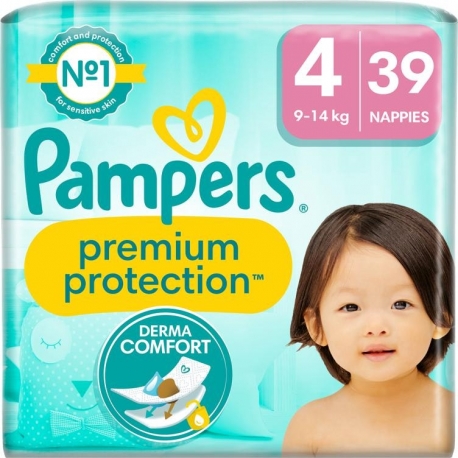 Pampers Premium Protection 4 (9-14kg) 39vnt.