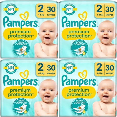 Pampers 2 (4-8kg) Premium Protection 120vnt.