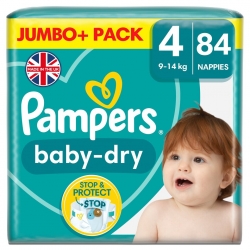 Pampers Baby Dry 4 (9-14kg) 84vnt.
