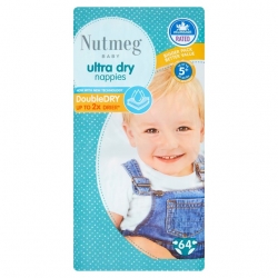 Nutmeg 5+ (13-27kg) 64vnt.