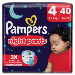 Pampers Night Pants 4 (9-15kg) 40vnt.