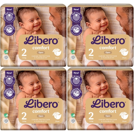 Libero Comfort 2 (3-6Kg) 136vnt. 