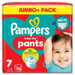 Pampers Pants 7 (15+kg) 50vnt.