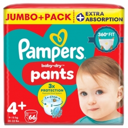 Pampers Pants 4+ (9-15kg) 66vnt.
