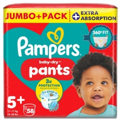 Pampers Pants 5+ (11-17kg) 58vnt.