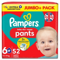 Pampers Pants 6+ (14-19kg) 52vnt.