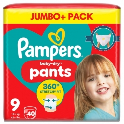 Pampers Pants 9 (19+kg) 40vnt.