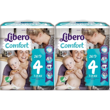 Libero Comfort (7-11Kg) 52vnt. 