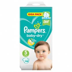 Pampers Baby-Dry 5(11-16kg) 108vnt. 