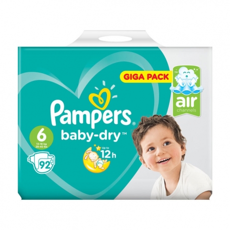 Pampers Baby-Dry 6 (13-18kg) 92vnt. 