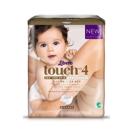 Libero Touch 4 (7-11Kg) 24vnt.