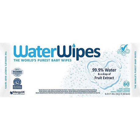 Servetėlės WaterWipes, 60vnt.