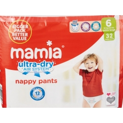 Mamia Nappy Pants 6 (16+Kg) 32vnt.