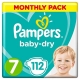 Pampers Baby-Dry 7 (15+kg) 112vnt.
