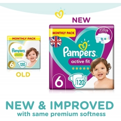 Pampers Active Fit 6 (13+kg) 120vnt.