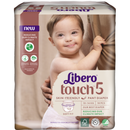 Libero Touch Pants 5 (10-14Kg) 18vnt.
