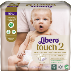 Libero Touch 2 (3-6Kg) 32vnt.