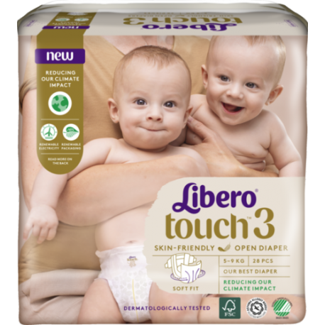 Libero Touch 3 (5-9Kg) 28vnt.